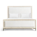 Tideline Bone & Linen-Blend Upholstered Bed | Jonathan Charles Fine Furniture
