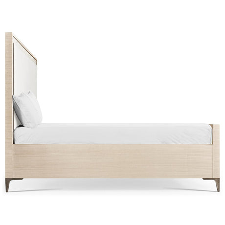 Tideline Bone & Linen-Blend Upholstered Bed | Jonathan Charles Fine Furniture