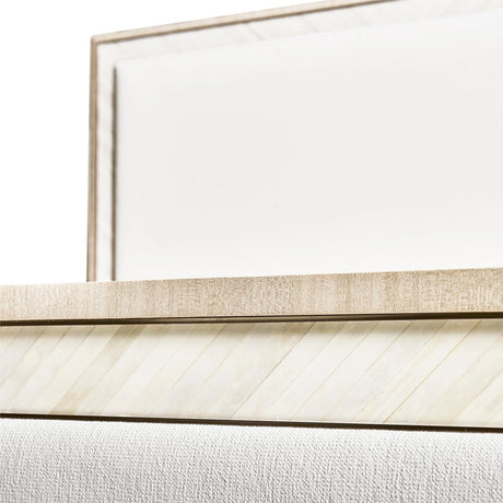 Tideline Bone & Linen-Blend Upholstered Bed | Jonathan Charles Fine Furniture