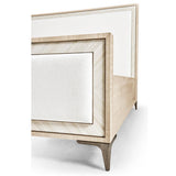 Tideline Bone & Linen-Blend Upholstered Bed | Jonathan Charles Fine Furniture