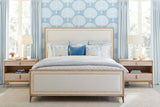 Tideline Bone & Linen-Blend Upholstered Bed | Jonathan Charles Fine Furniture