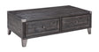 Todoe Rustic-industrial Coffee Table with Lift Top in Dark Gray by Ashley Furniture Ashley Furniture