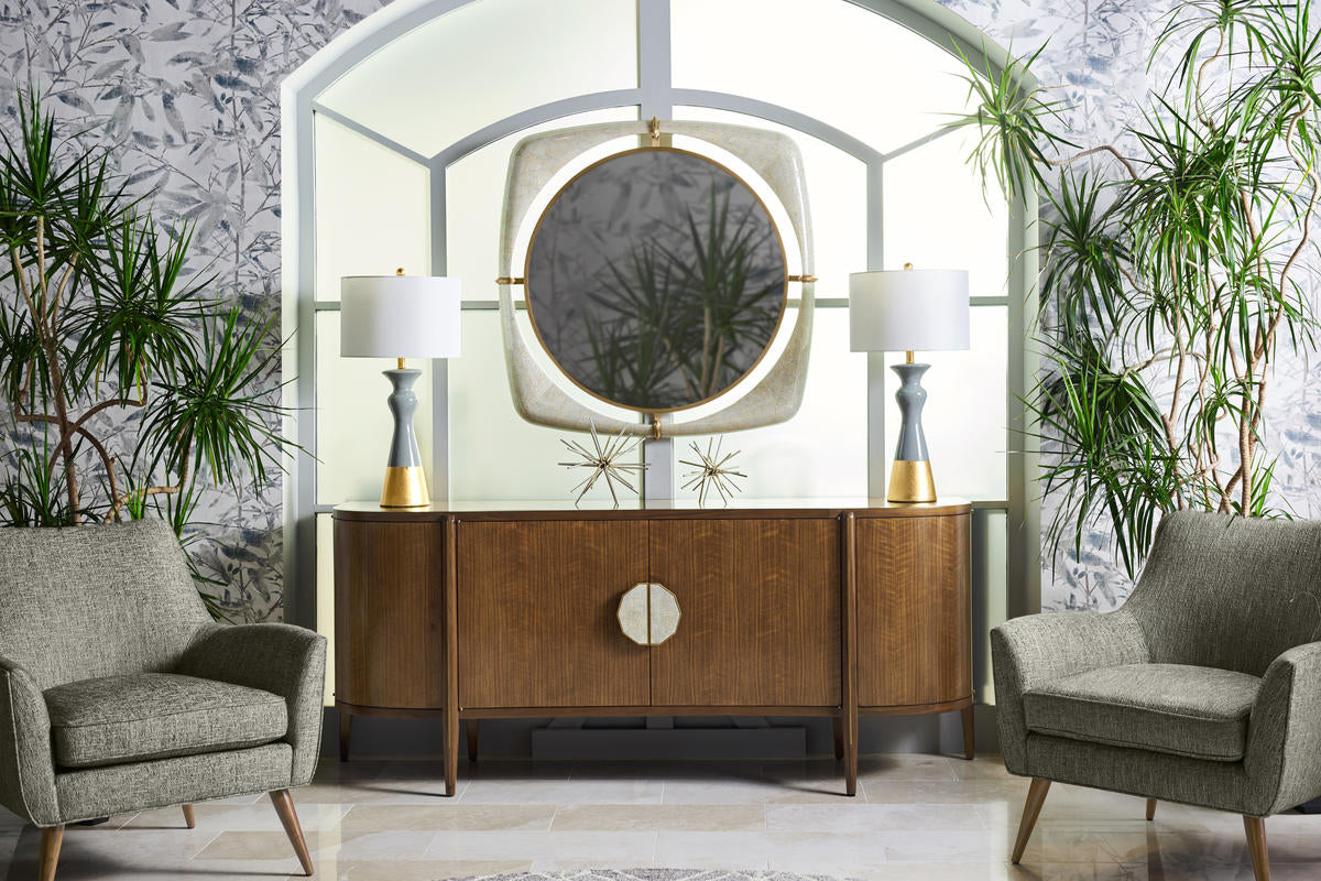 Toulouse Sideboard 83-Inch Walnut Storage Cabinet | Jonathan Charles Fine Furniture