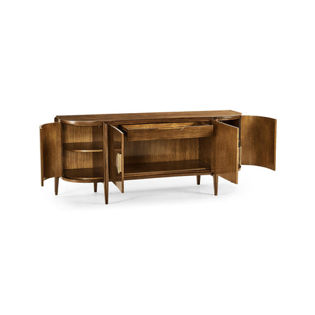 Toulouse Sideboard 83-Inch Walnut Storage Cabinet | Jonathan Charles Fine Furniture