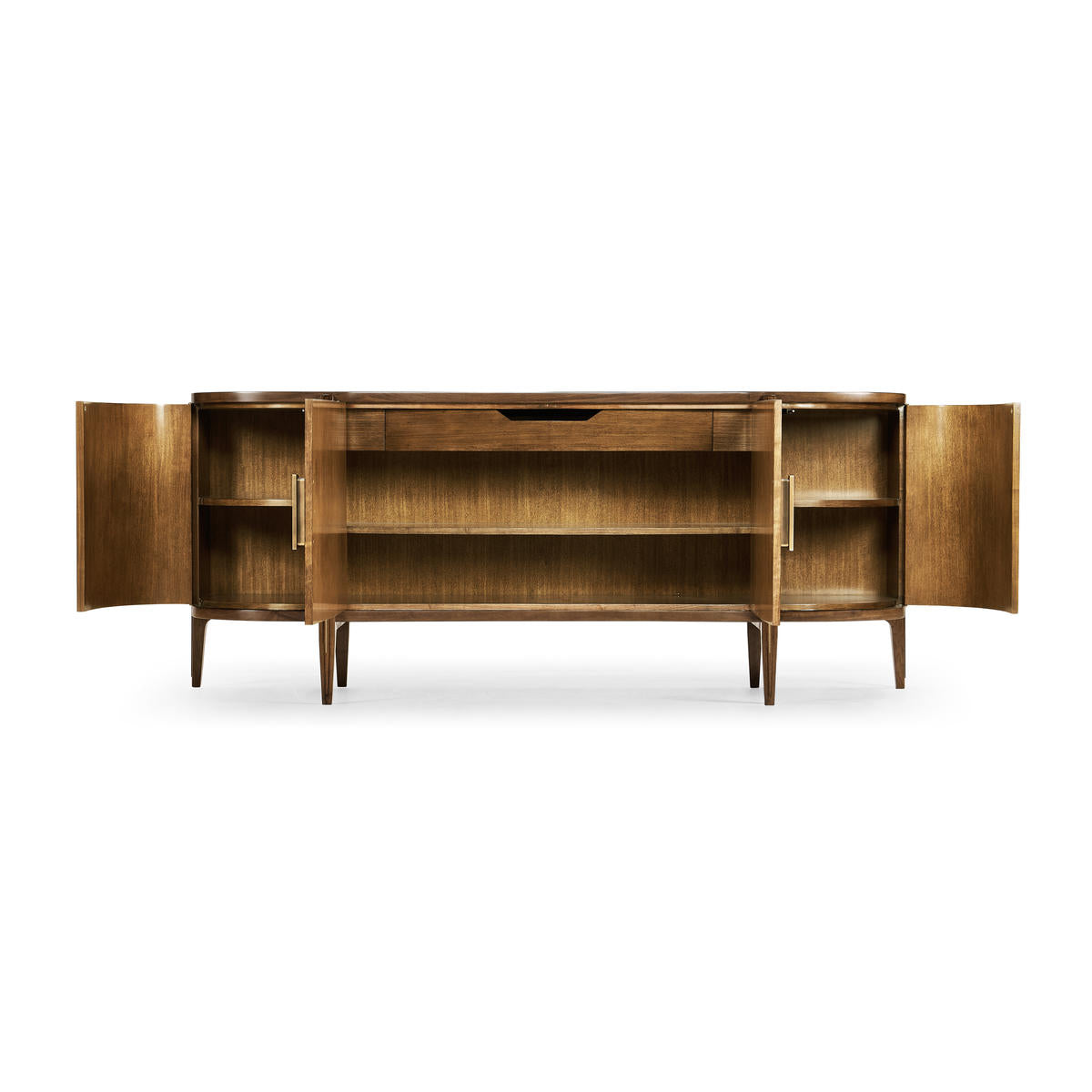 Toulouse Sideboard 83-Inch Walnut Storage Cabinet | Jonathan Charles Fine Furniture