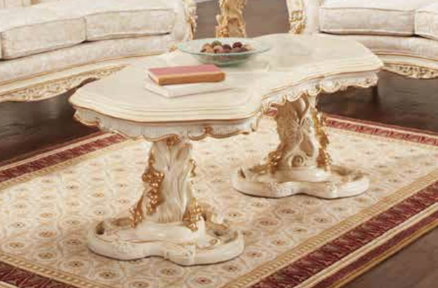 Traditional Coffee Table French Provincial Style 114A By Polrey - Home Elegance USA