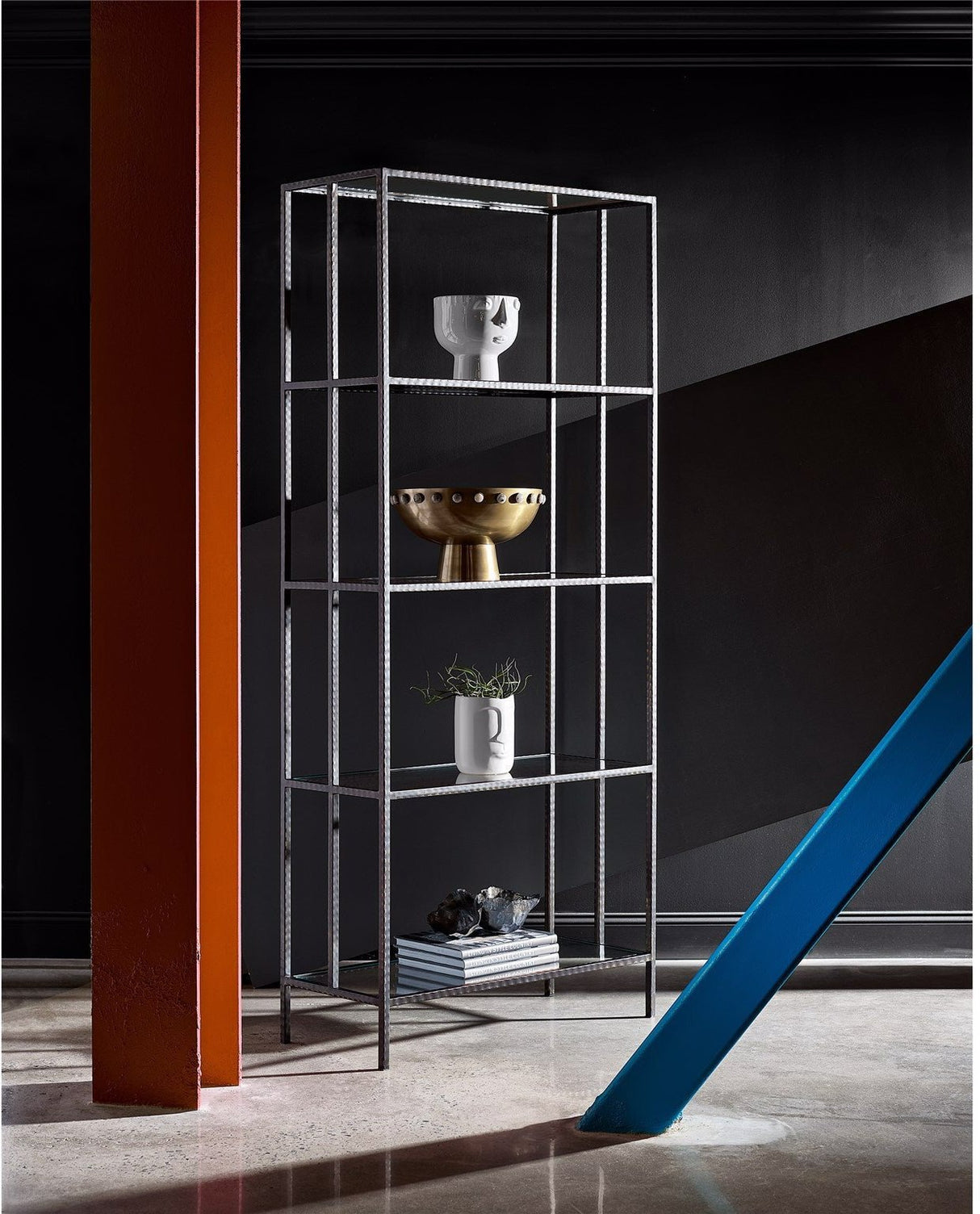 Curated Industrial Etagere | Universal - U119850 - Home Elegance USA - 2