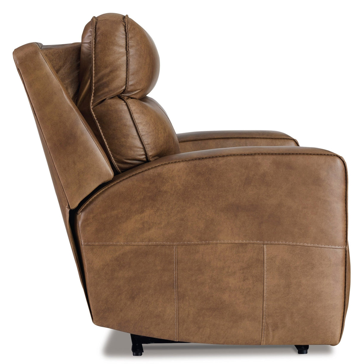 Ashley Caramel Game Plan Wide Seat Power Recliner - Leather - U1520682 - Home Elegance USA - 6