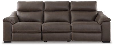 Ashley Chocolate Salvatore U26301S3 3 - Piece Power Sectional Reclining Sofa - U26301S3 - Home Elegance USA - 1