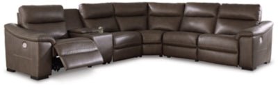 Ashley Chocolate Salvatore U26301S5 6 - Piece Power Reclining Sectional - U26301S5 - Home Elegance USA - 1