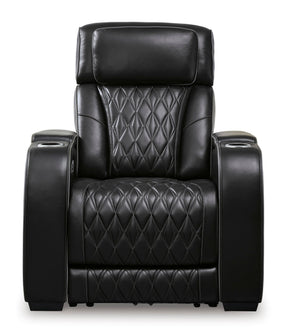 Ashley Black Boyington PWR Recliner/ADJ Headrest - Leather | Home Elegance USA