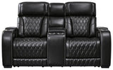 Ashley Black Boyington PWR REC Loveseat/CON/ADJ HDRST - Leather - U2710618 - Home Elegance USA - 1