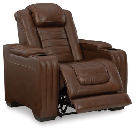 Ashley Chocolate Backtrack PWR Recliner/ADJ Headrest - Leather - U2800413 - Home Elegance USA - 2