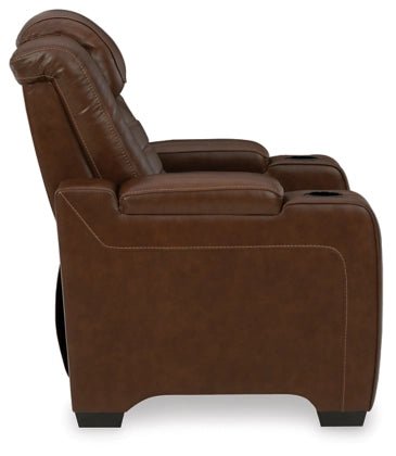 Ashley Chocolate Backtrack PWR Recliner/ADJ Headrest - Leather - U2800413 - Home Elegance USA - 5