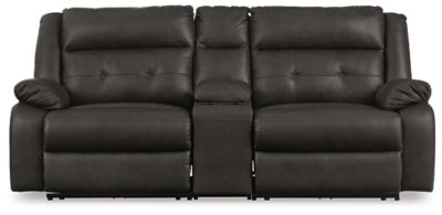 Ashley Storm Mackie Pike U43305S3 3 - Piece Power Reclining Sectional Loveseat with Console | Home Elegance USA