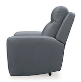 Sillón reclinable eléctrico Ashley Steel Mindanao con reposacabezas ajustable - Cuero