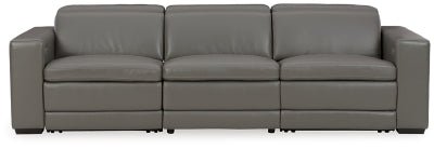 Ashley Gray Texline U59603S2 4 - Piece Power Reclining Sofa - Leather - U59603S2 - Home Elegance USA - 1