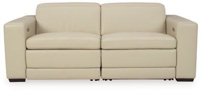 Ashley Sand Texline U59604S6 3 - Piece Power Reclining Sectional Loveseat - Leather - U59604S6 - Home Elegance USA - 1