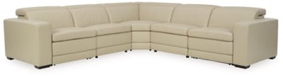 Ashley Sand Texline U59604S3 6 - Piece Power Reclining Sectional - Leather - U59604S3 - Home Elegance USA - 1