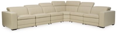 Ashley Sand Texline U59604S5 7 - Piece Power Reclining Sectional - Leather - U59604S5 - Home Elegance USA - 1