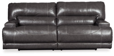 Ashley Gray McCaskill 2 Seat Reclining Power Sofa - Leather