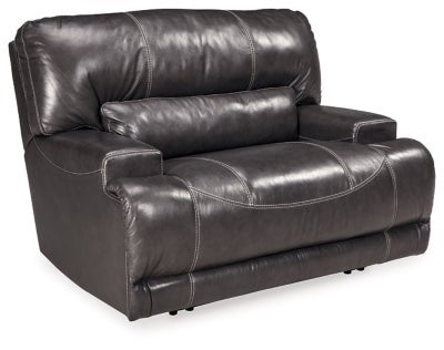 Ashley Gray McCaskill Wide Seat Recliner - Leather - U6090052 - Home Elegance USA - 1