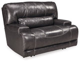 Ashley Gray McCaskill Wide Seat Recliner - Leather - U6090052 - Home Elegance USA - 1