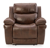 Ashley Chocolate Edmar PWR Recliner/ADJ Headrest - Leather - U6480513 - Home Elegance USA - 1