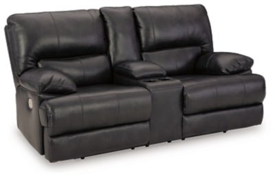 Ashley Eclipse Mountainous PWR REC Loveseat/CON/ADJ HDRST - Leather - U6580118 - Home Elegance USA - 1