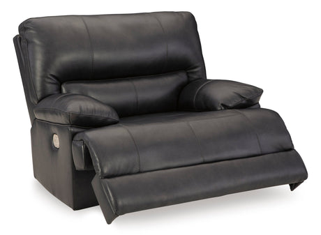 Ashley Eclipse Mountainous PWR Recliner/ADJ Headrest - Leather - U6580182 - Home Elegance USA - 2