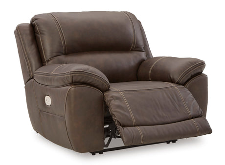 Ashley Chocolate Dunleith Zero Wall Recliner w/PWR HDRST - Leather - U7160482 - Home Elegance USA - 3