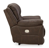 Ashley Chocolate Dunleith Zero Wall Recliner w/PWR HDRST - Leather - U7160482 - Home Elegance USA - 6