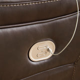Chocolate Dunleith U71604S7 7-Piece Power Reclining Sectional - Leather | Ashley - Home Elegance USA