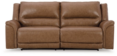 Ashley Caramel Trasimeno 2 Seat PWR REC Sofa ADJ HDREST - Leather