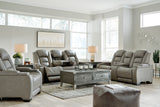 The Man-Den 3-Piece Power Reclining Sofa, Loveseat & Recliner Set | Ashley