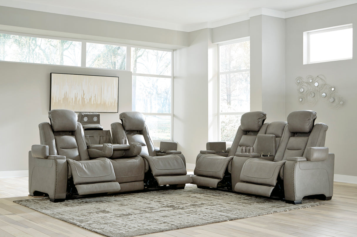 The Man-Den 3-Piece Power Reclining Sofa, Loveseat & Recliner Set | Ashley