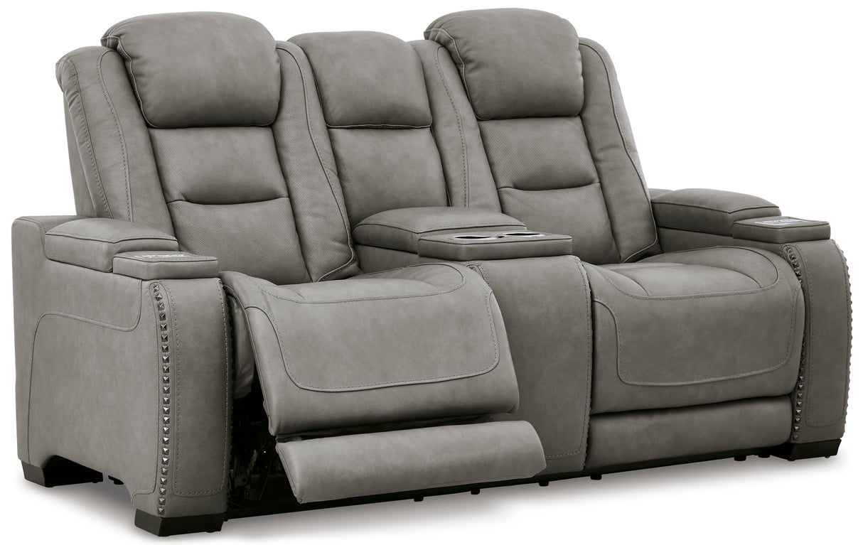 The Man-Den 3-Piece Power Reclining Sofa, Loveseat & Recliner Set | Ashley