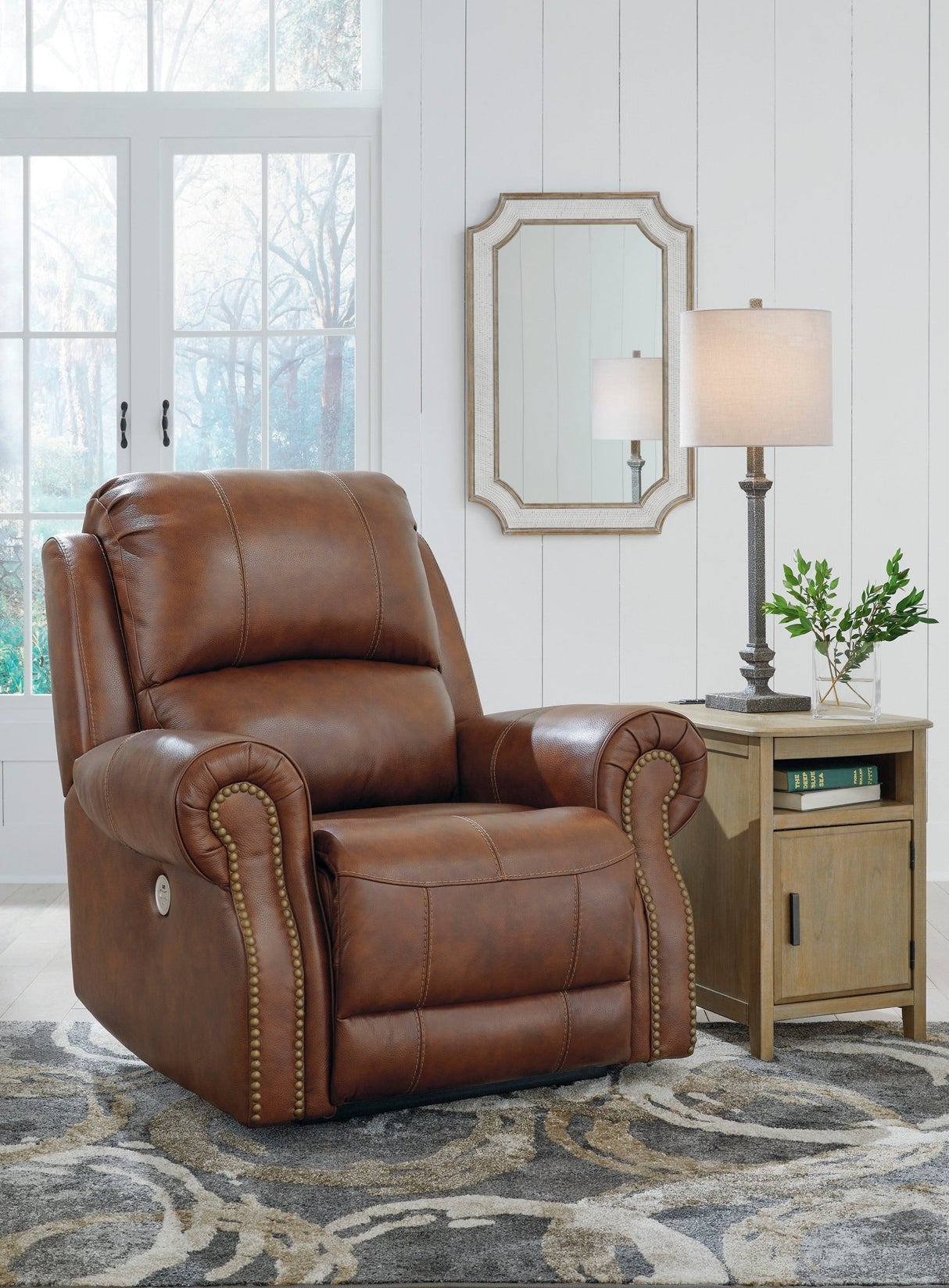 Ashley Auburn Freyeburg Zero Wall Power Recliner - Leather - U9021306 - Home Elegance USA - 5