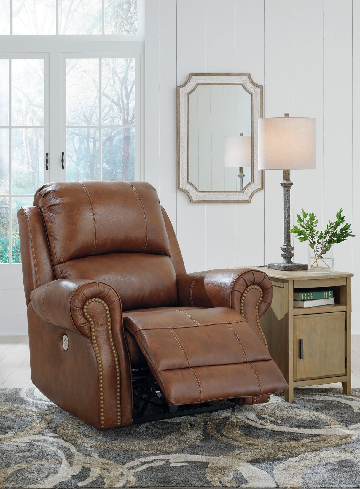 Ashley Auburn Freyeburg Zero Wall Power Recliner - Leather - U9021306 - Home Elegance USA - 8