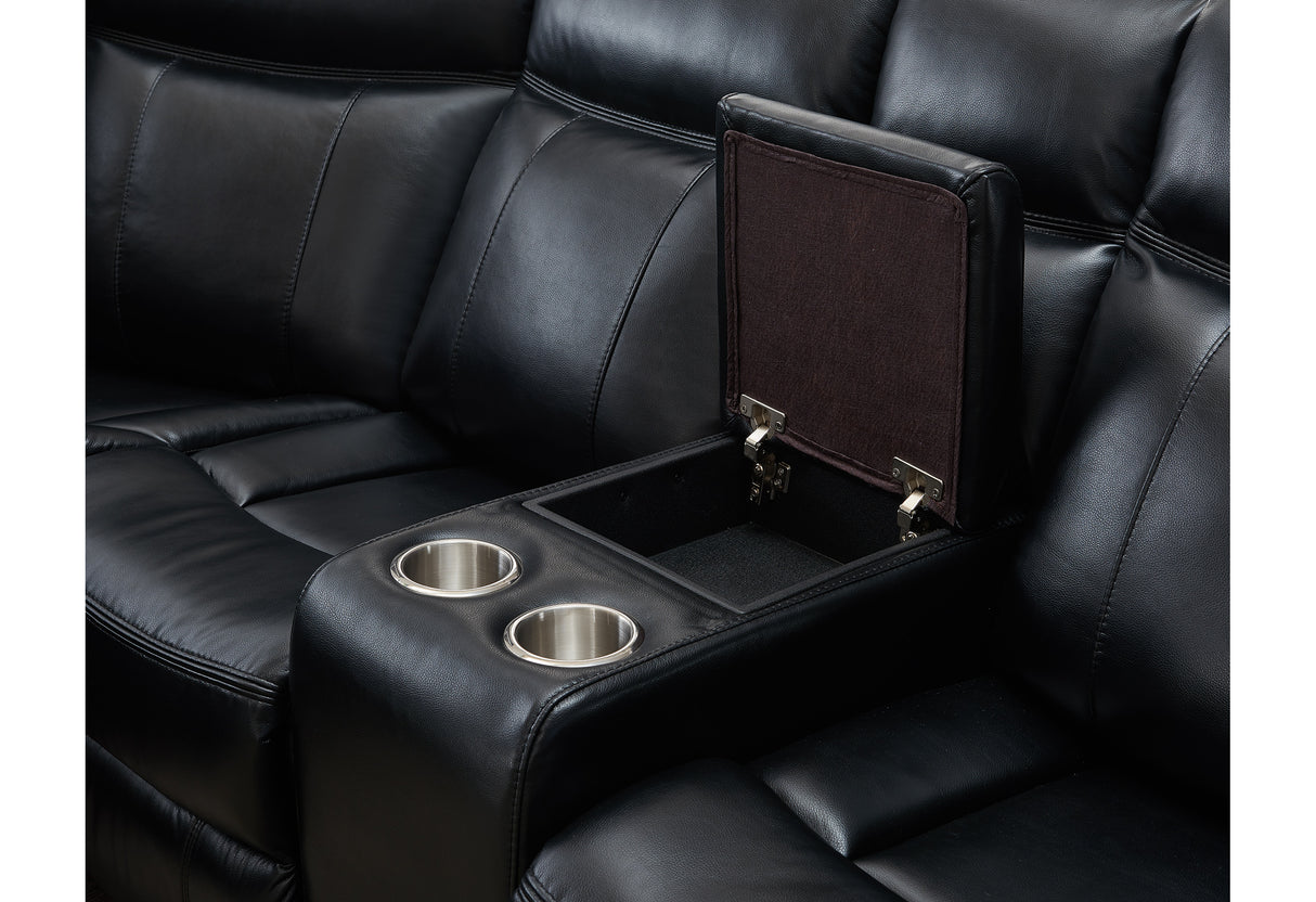 Um02 Black Sectional | Global Furniture USA