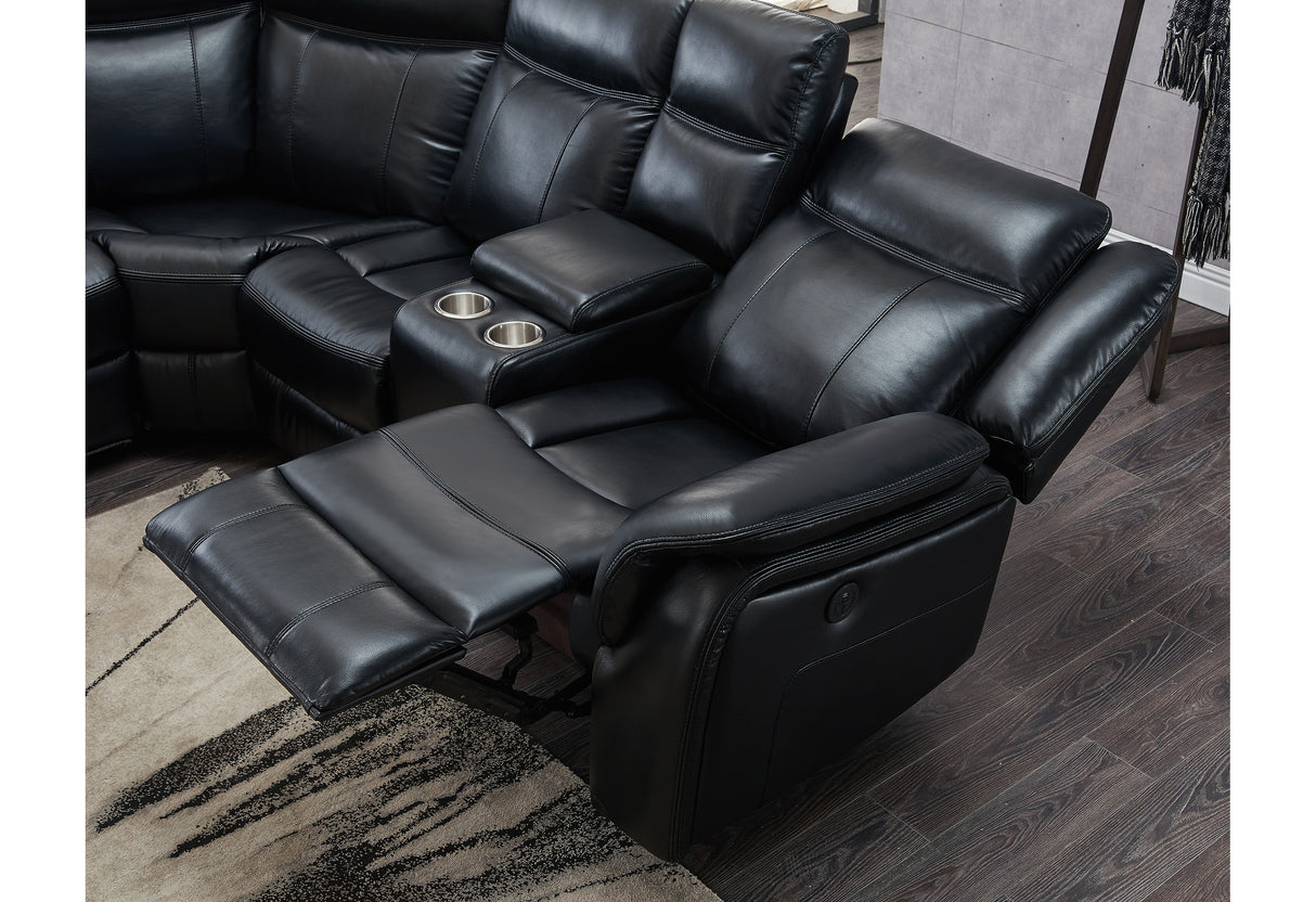 Um02 Black Sectional | Global Furniture USA