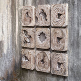 Bahati Wood Wall Art - Set Of 9 | Uttermost | Home Elegance USA