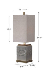 Covey Gray Glaze Buffet Lamp | Uttermost | Home Elegance USA