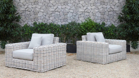 Vig Furniture - Renava Portugal 4 Piece Outdoor Grey Wicker Sofa Set - Vgatrasf-178-Gry-Set - Home Elegance USA