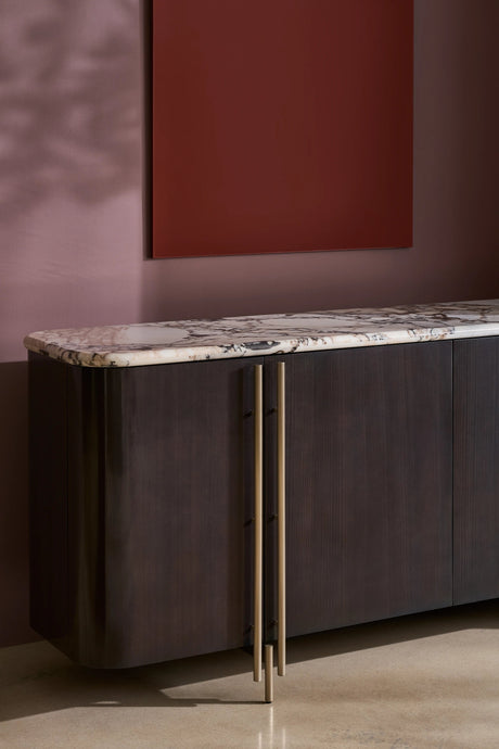 Vena Sideboard with Calacatta Viola Stone Top | Caracole Classic