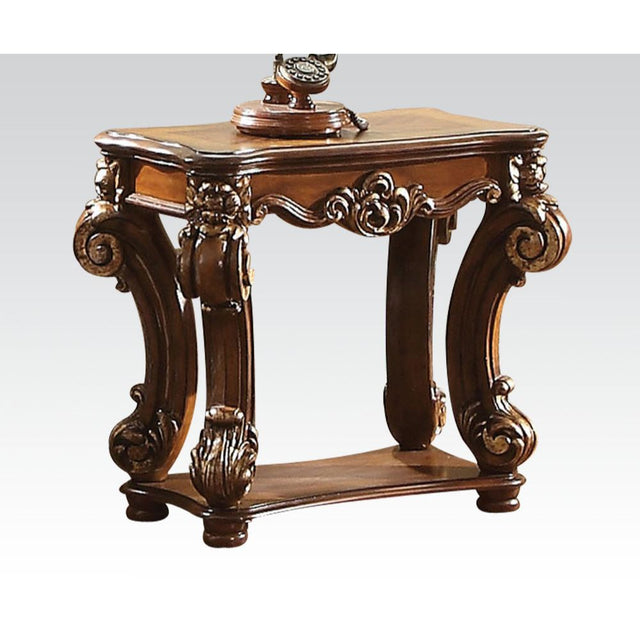 Acme - Vendome End Table 82003 Cherry Finish | Home Elegance USA