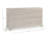 Viceroy Dresser 66" Santos Traditional Luxury Brown | Jonathan Charles Fine Furniture