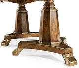 Viceroy Rectangular Dining Table 84" in Santos Brown Finish with Brass Inlay | Jonathan Charles
