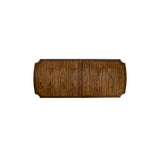 Viceroy Rectangular Dining Table 84" in Santos Brown Finish with Brass Inlay | Jonathan Charles