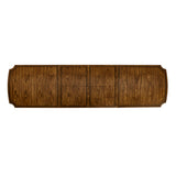 Viceroy Rectangular Dining Table 84" in Santos Brown Finish with Brass Inlay | Jonathan Charles